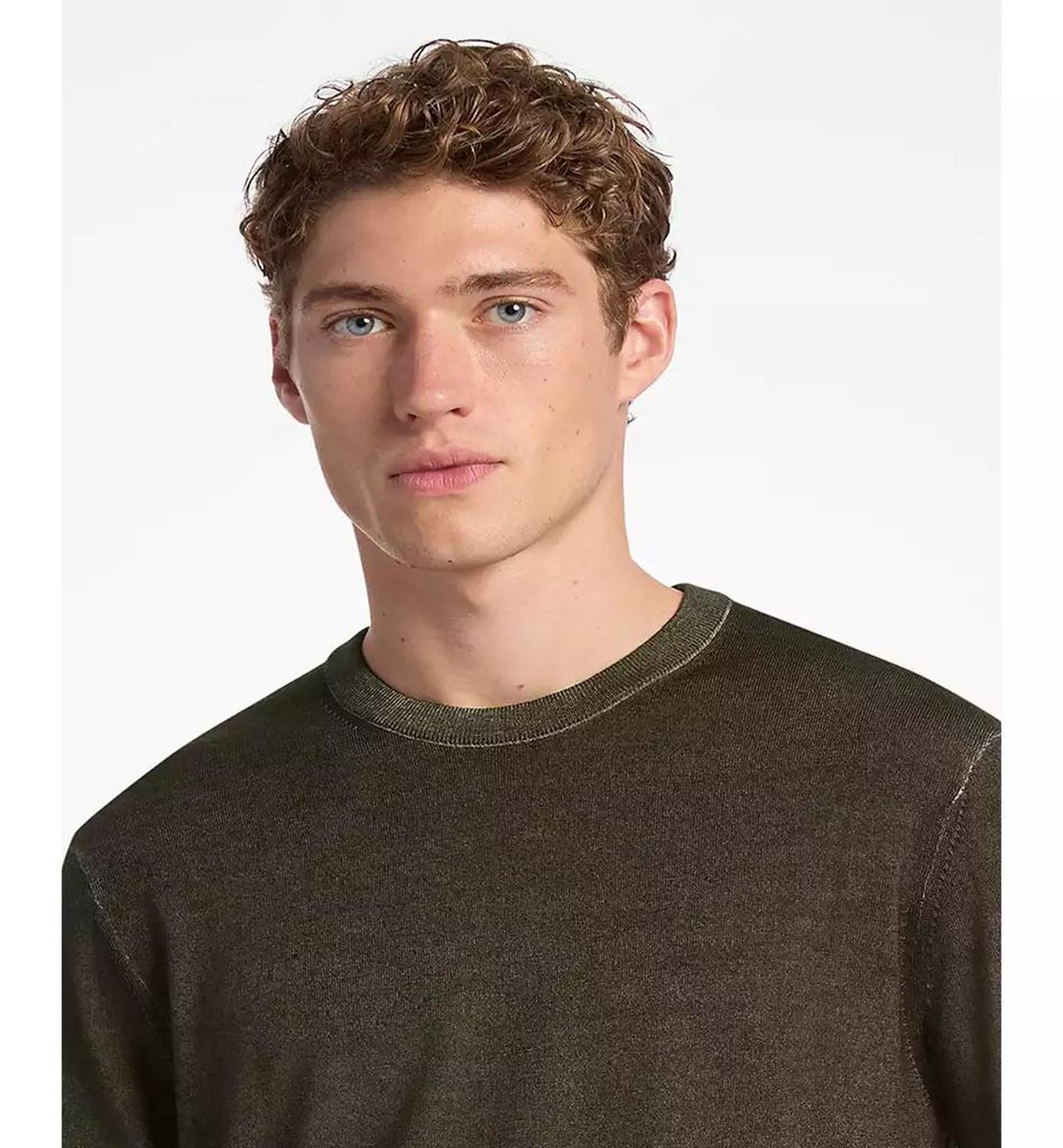 Men's Garment Dye Merino Crewneck Sweater