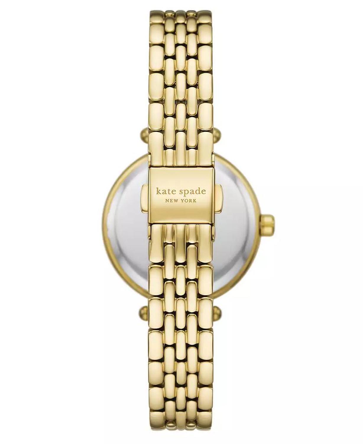 Women's Gracie Round Three-Hand Gold-Tone Stainless Steel Watch, 32mm
