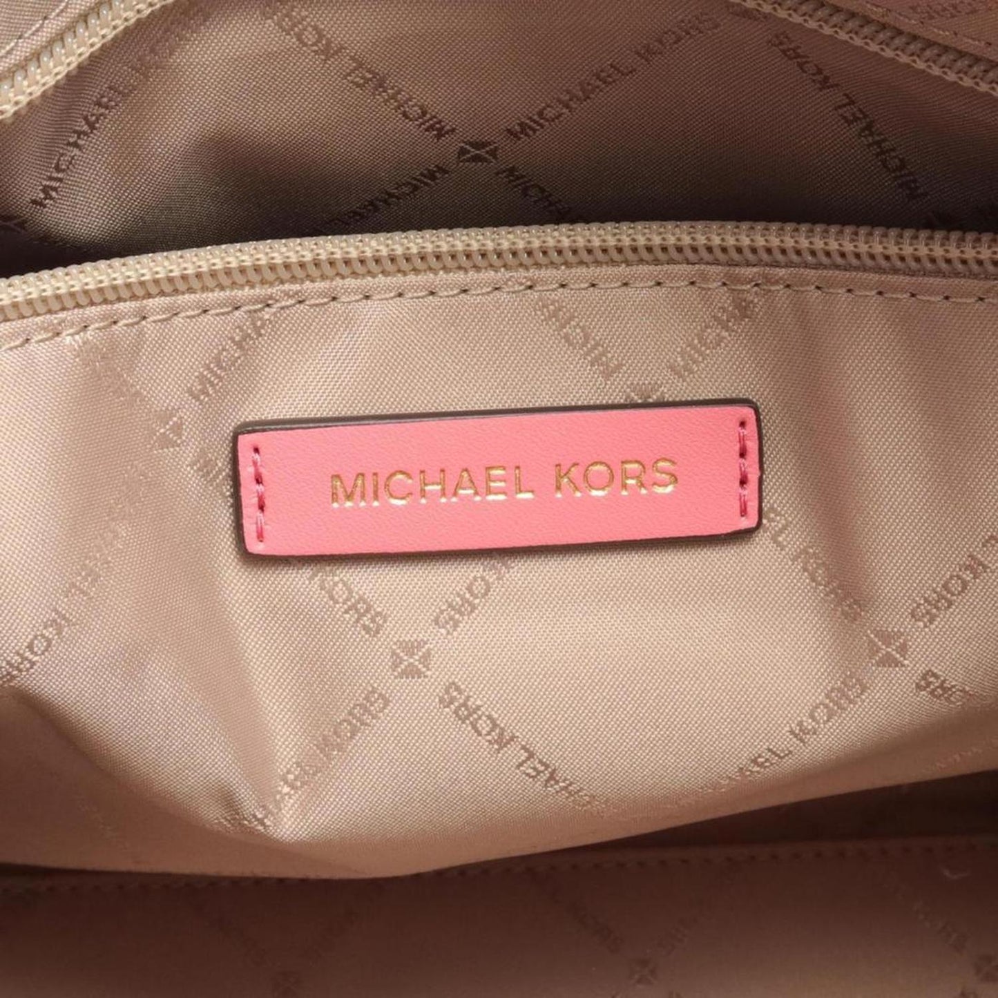 pink Coated Canvas Leather Handbag (Pre-Owned)