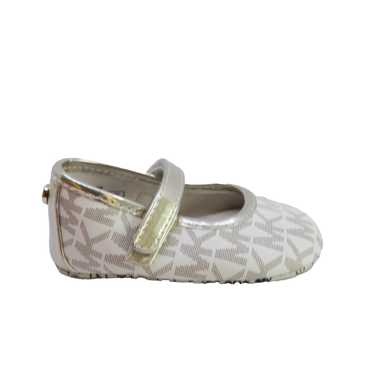 Michael Kors Girls Ivory | Gold Shoes