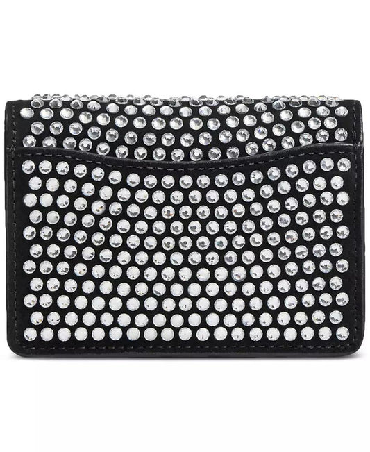 Essential Half Flap Card Case with Crystal