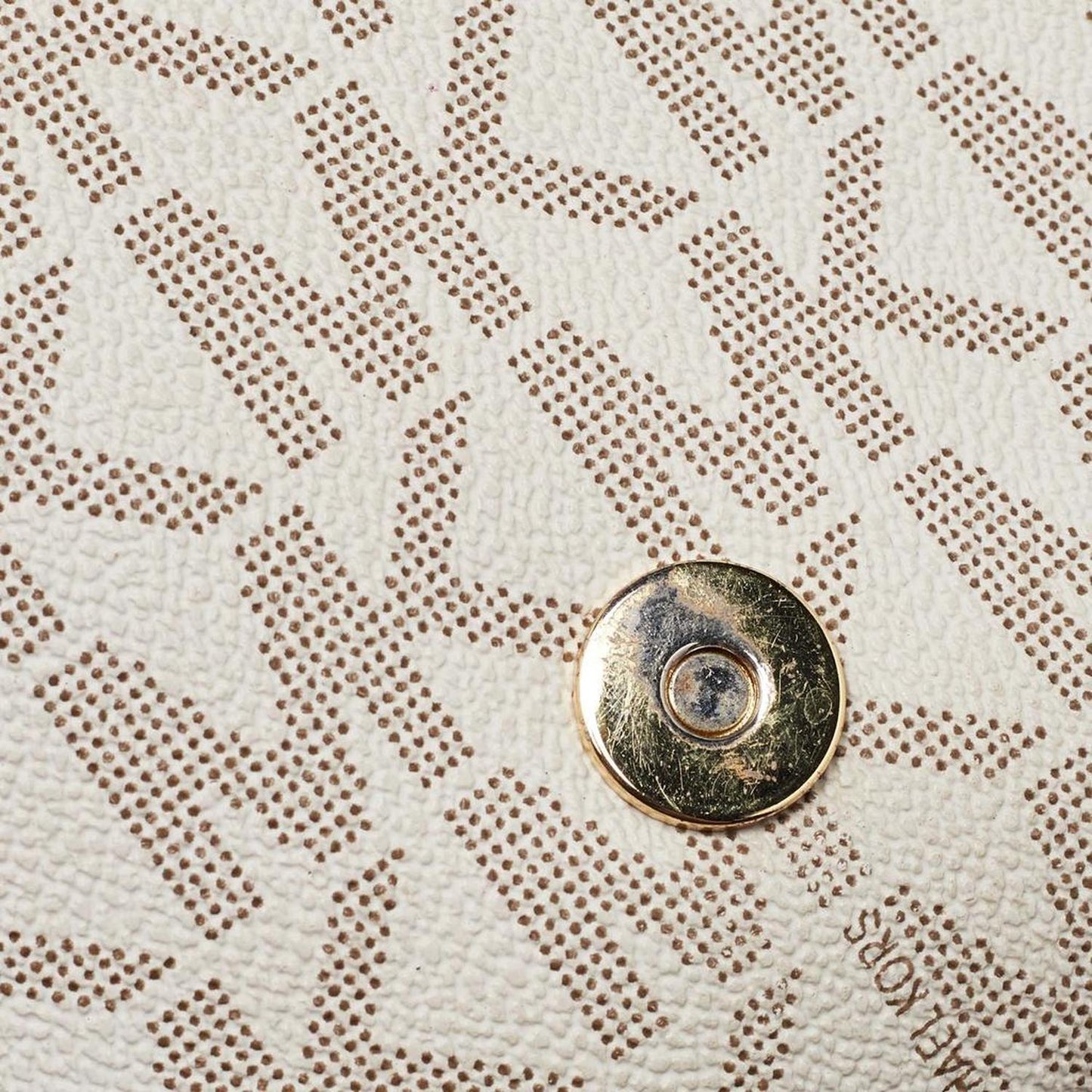 Michael Michael Kors Ivory Signature Coated Canvas Crossbody Bag