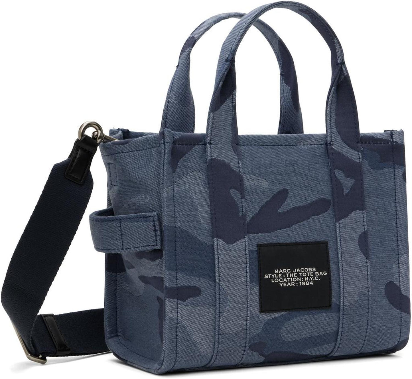 Blue 'The Camo Jacquard Small' Tote