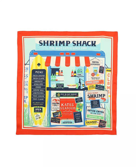 Women's Shrimp Shack Silk Bandana Scarf