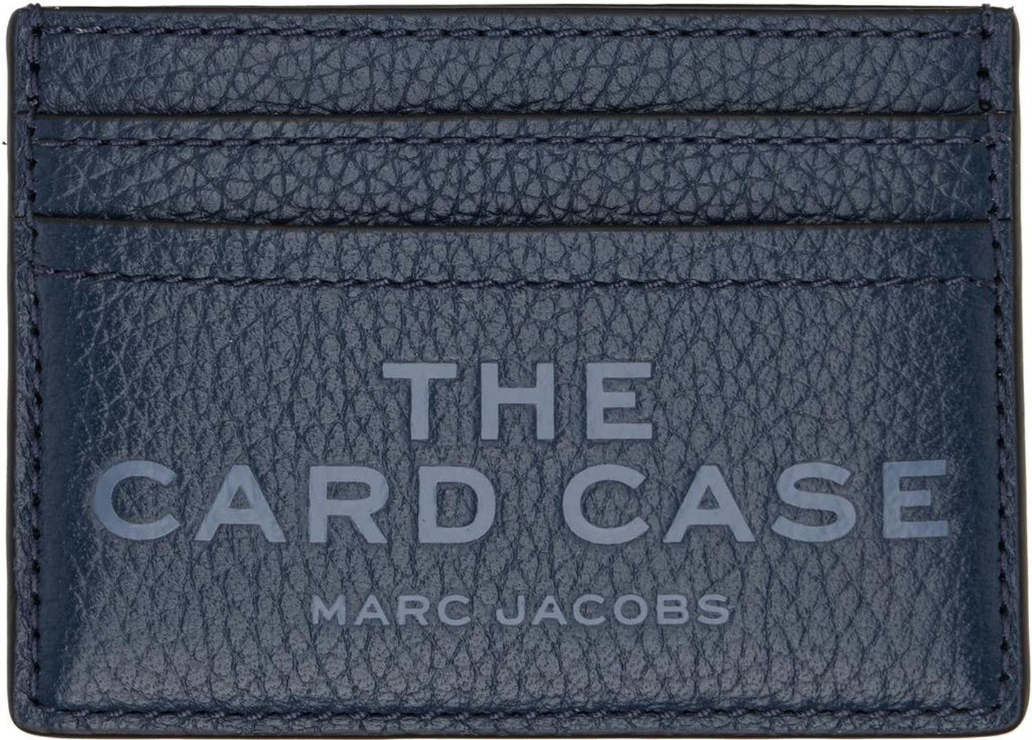 Navy 'The Leather Card Case' Card Holder