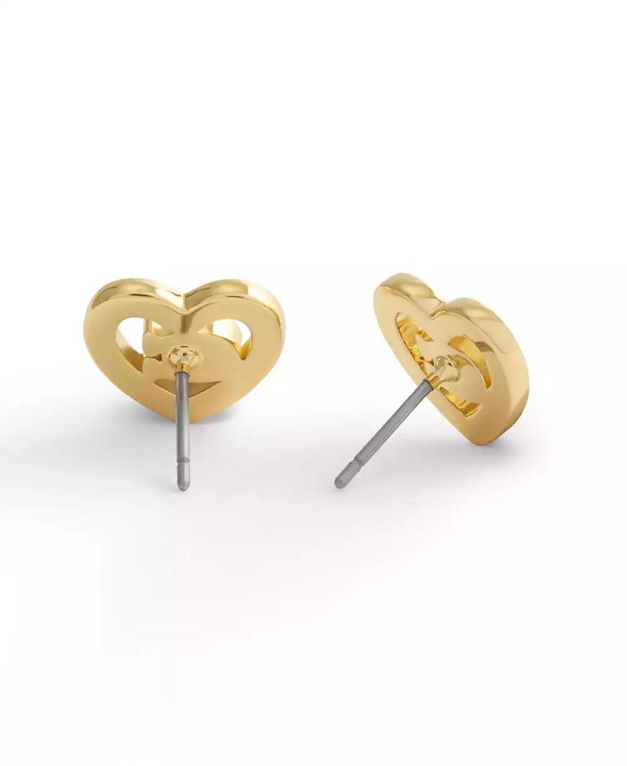 Faux Stone Signature C Pavé Stud Earrings