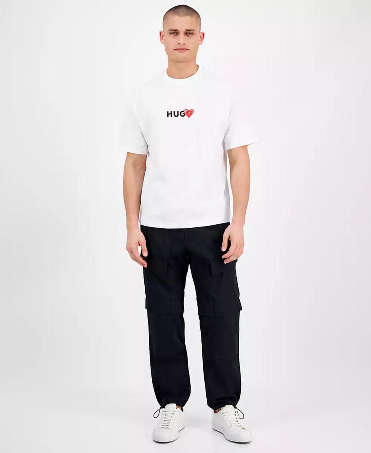HUGO by Men's Dewdam 10258021 01 Relaxed-Fit Graphic T-Shirt