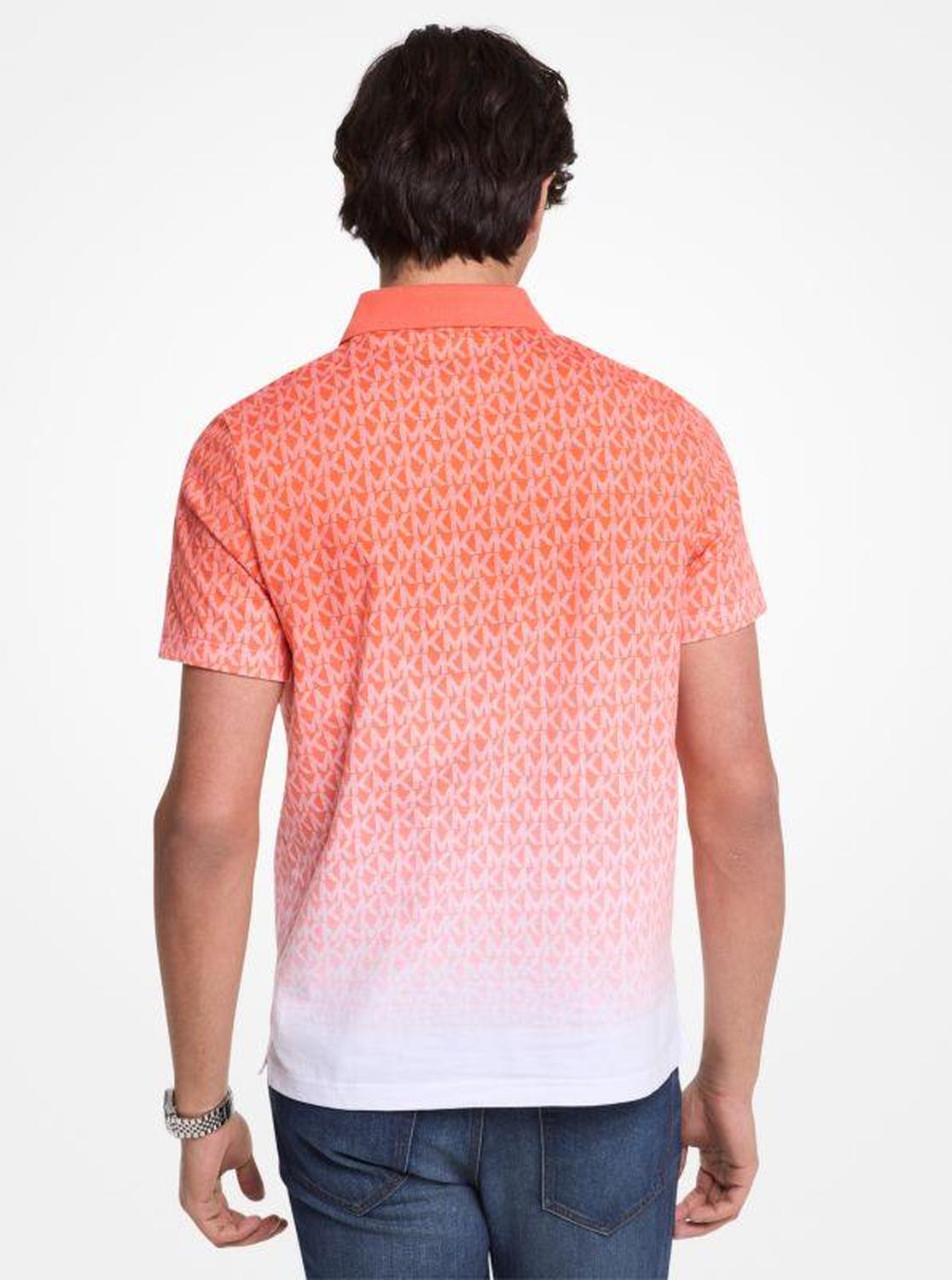 Ombré Signature Logo Cotton Polo Shirt