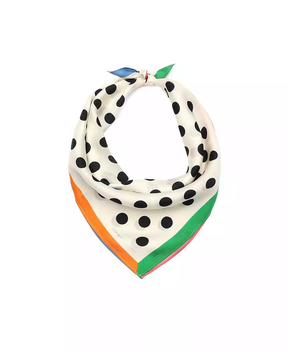 Women's Breezy Dot Silk Bandana Scarf