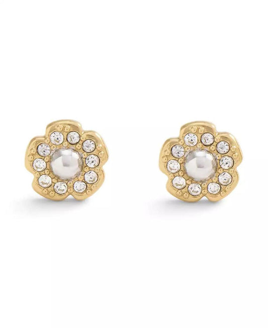 Faux Stone Signature Mini Tea Rose Stud Earrings