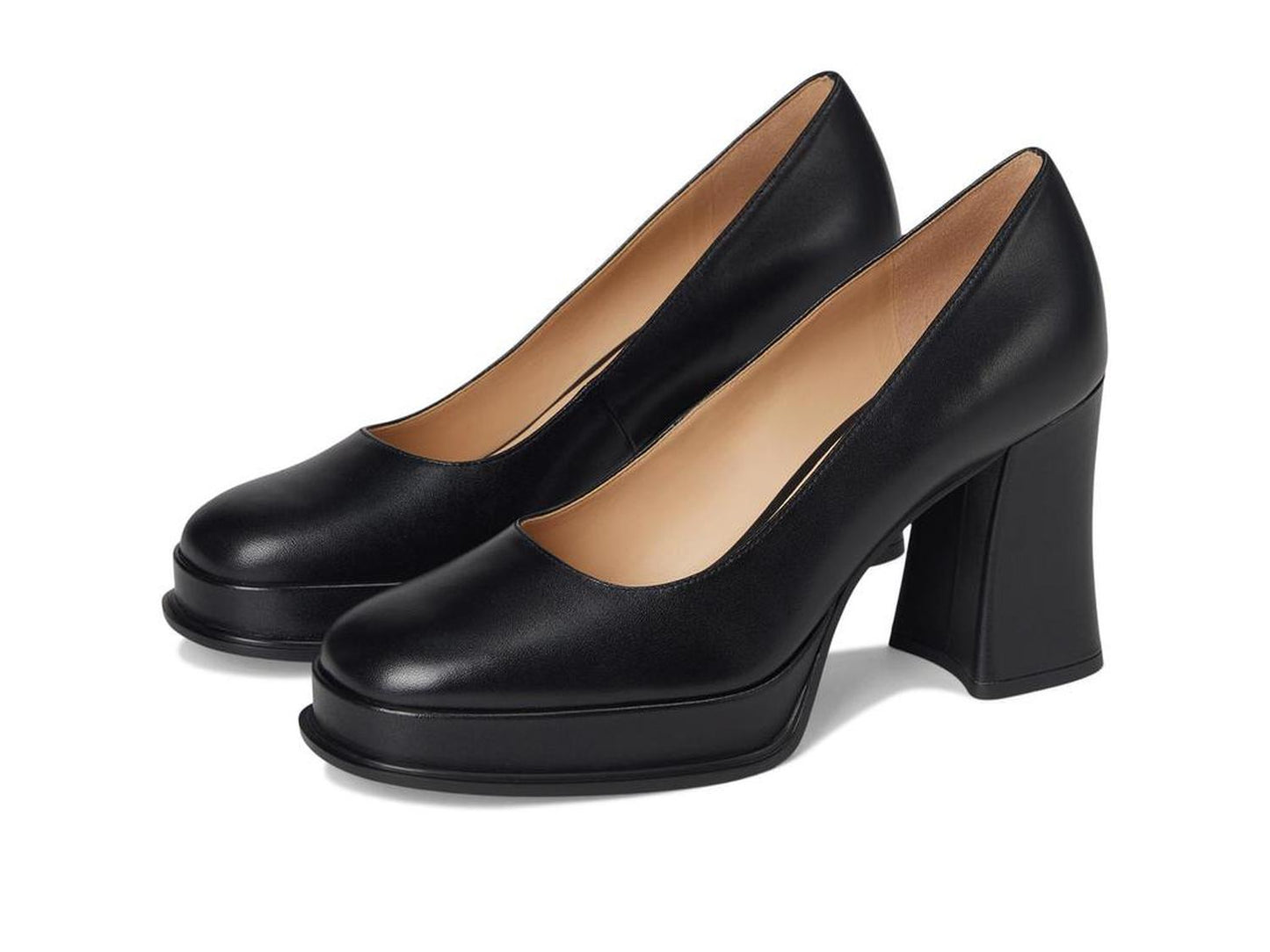 Sculpted C Leather Pumps