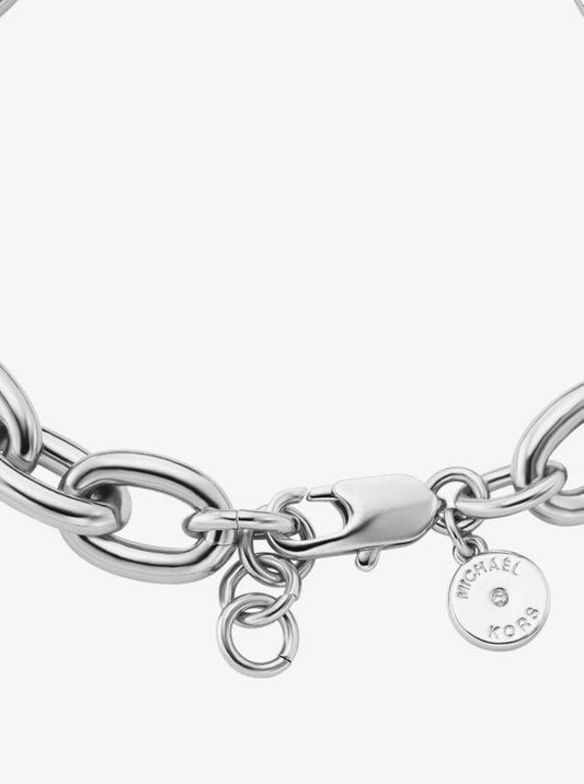 Pavé Lock Chain Link Bracelet