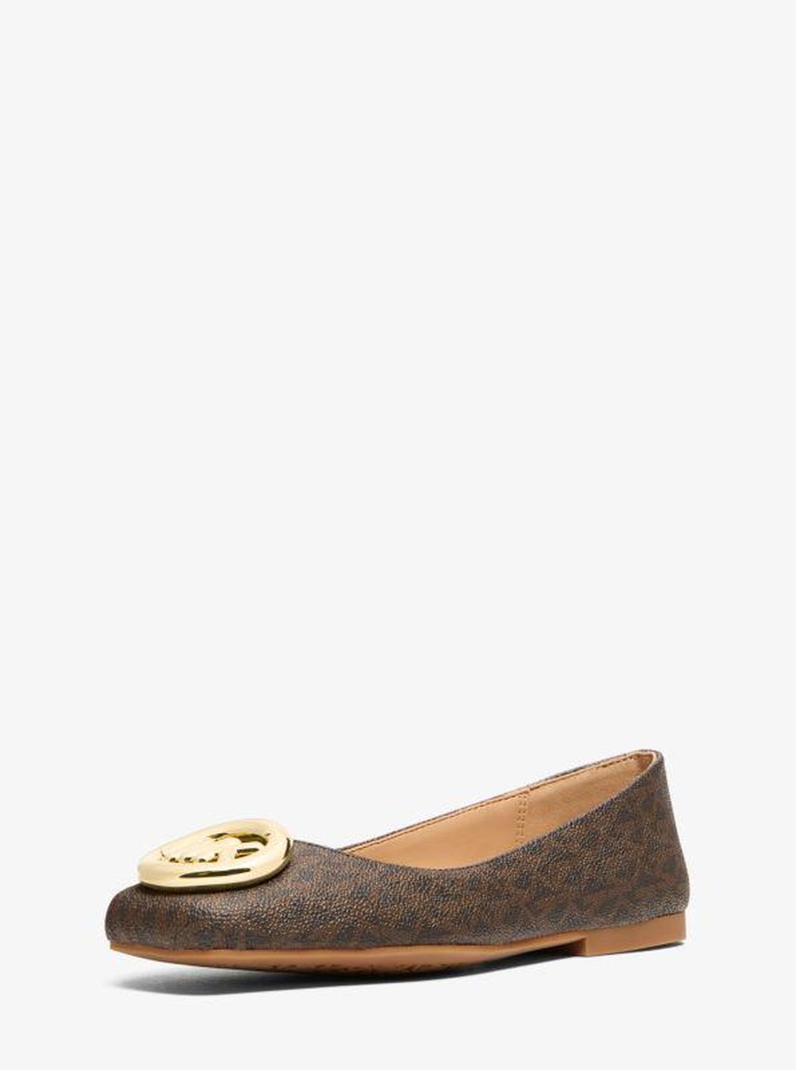 Milan Signature Logo Ballet Flat