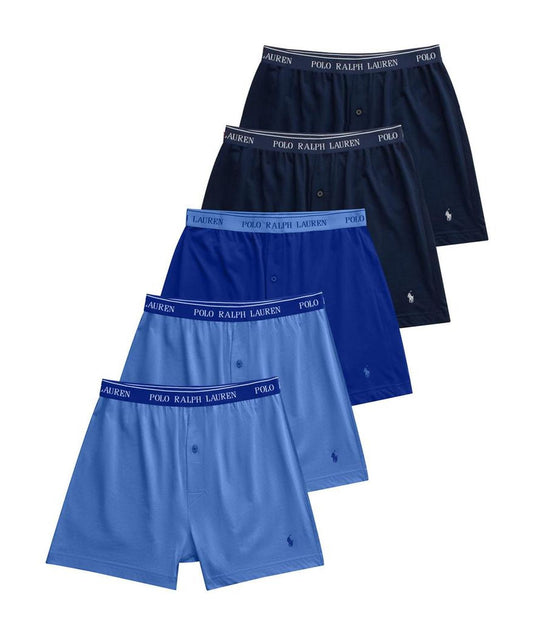 Classic Fit Cotton Knit Boxer 5 Pack