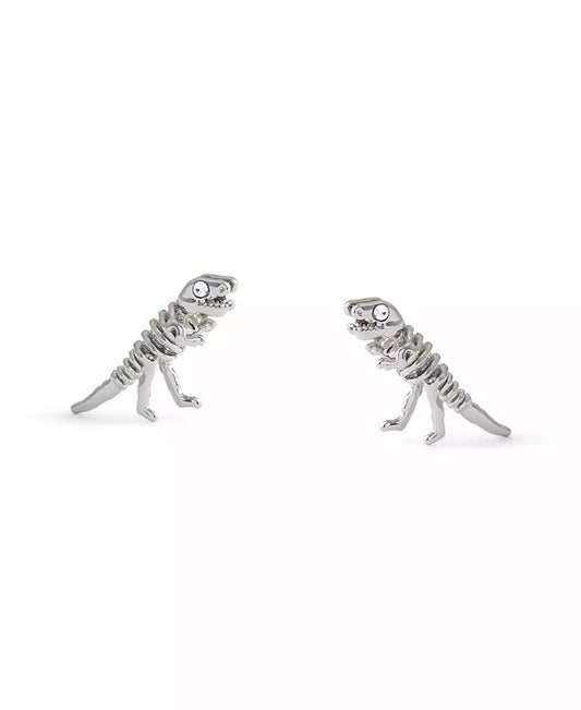 Faux Stone Signature Skeletal Rexy Stud Earrings