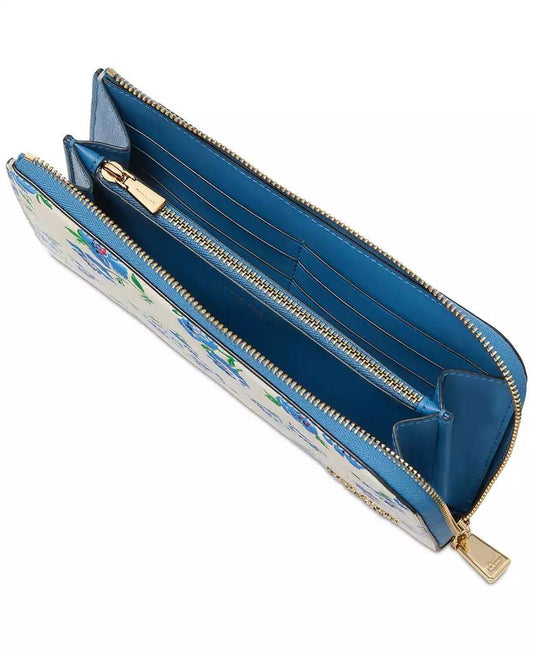 Devin Springtime Leather Zip-Around Continental Wallet