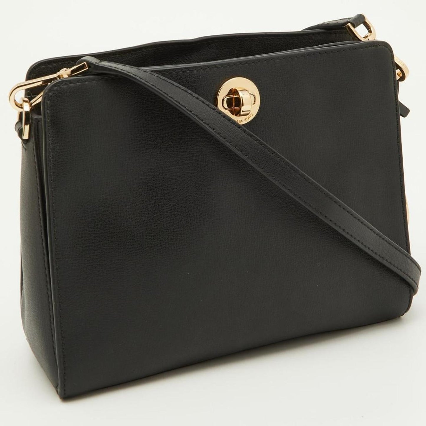 Michael Korse Leather Turnlock Crossbody Bag