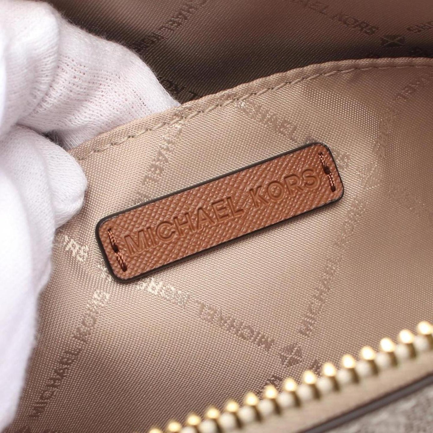 Coated Canvas Leather Shoulder Bag (Pre-Owned)