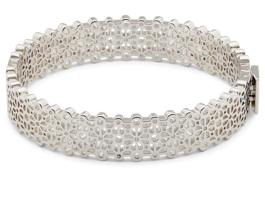 Spade Flower Lace Thin Bangle