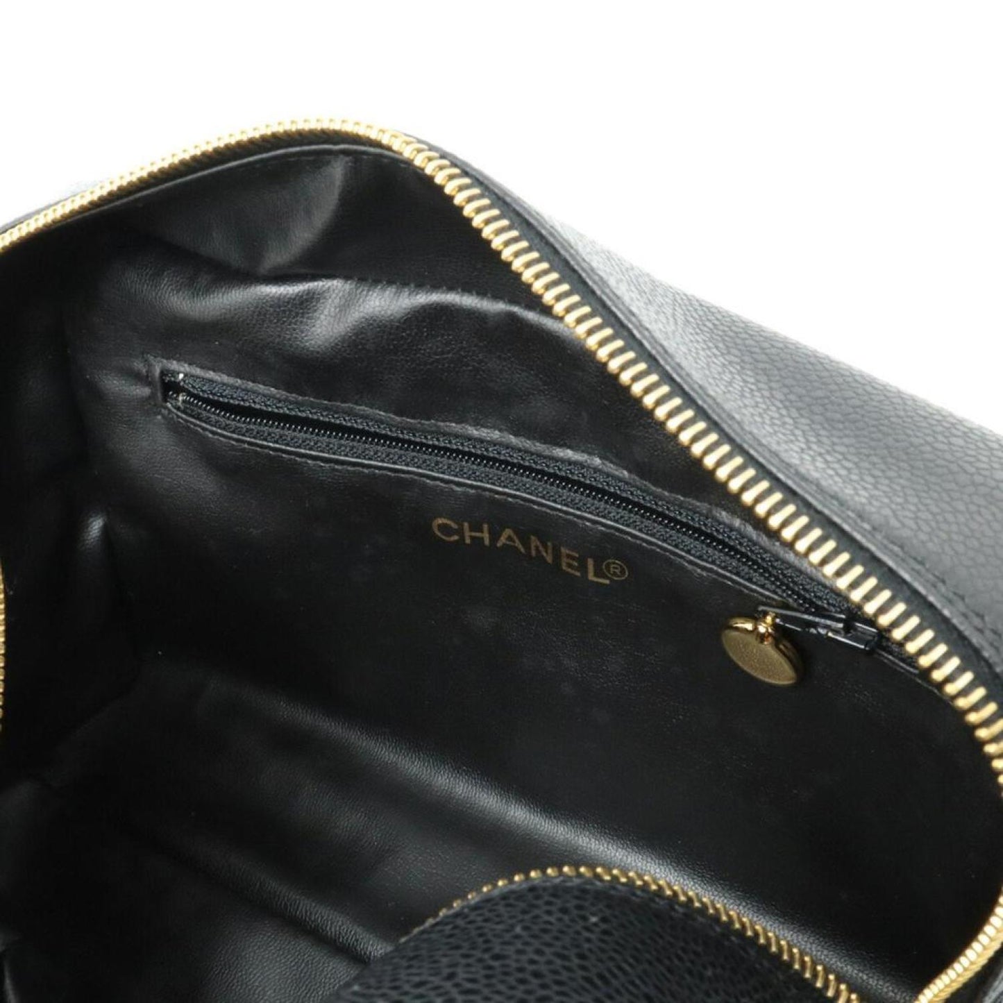 Chanel Coco Mark Leather Clutch Bag (Pre-Owned)