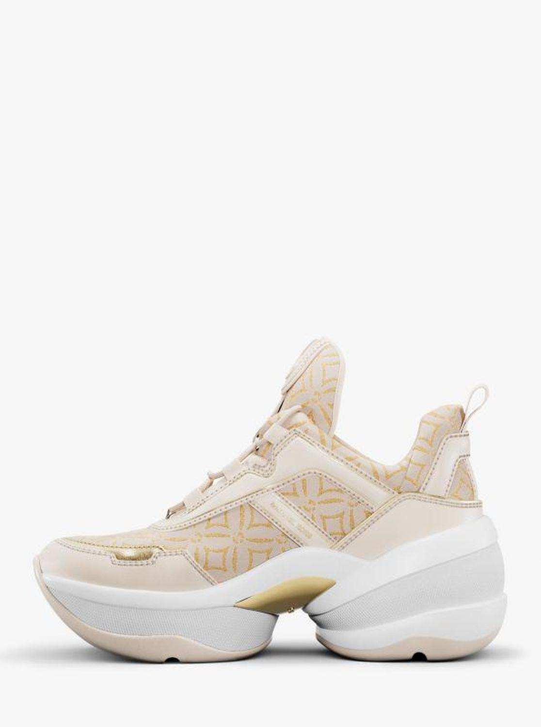 Olympia Metallic Logo Jacquard Trainer