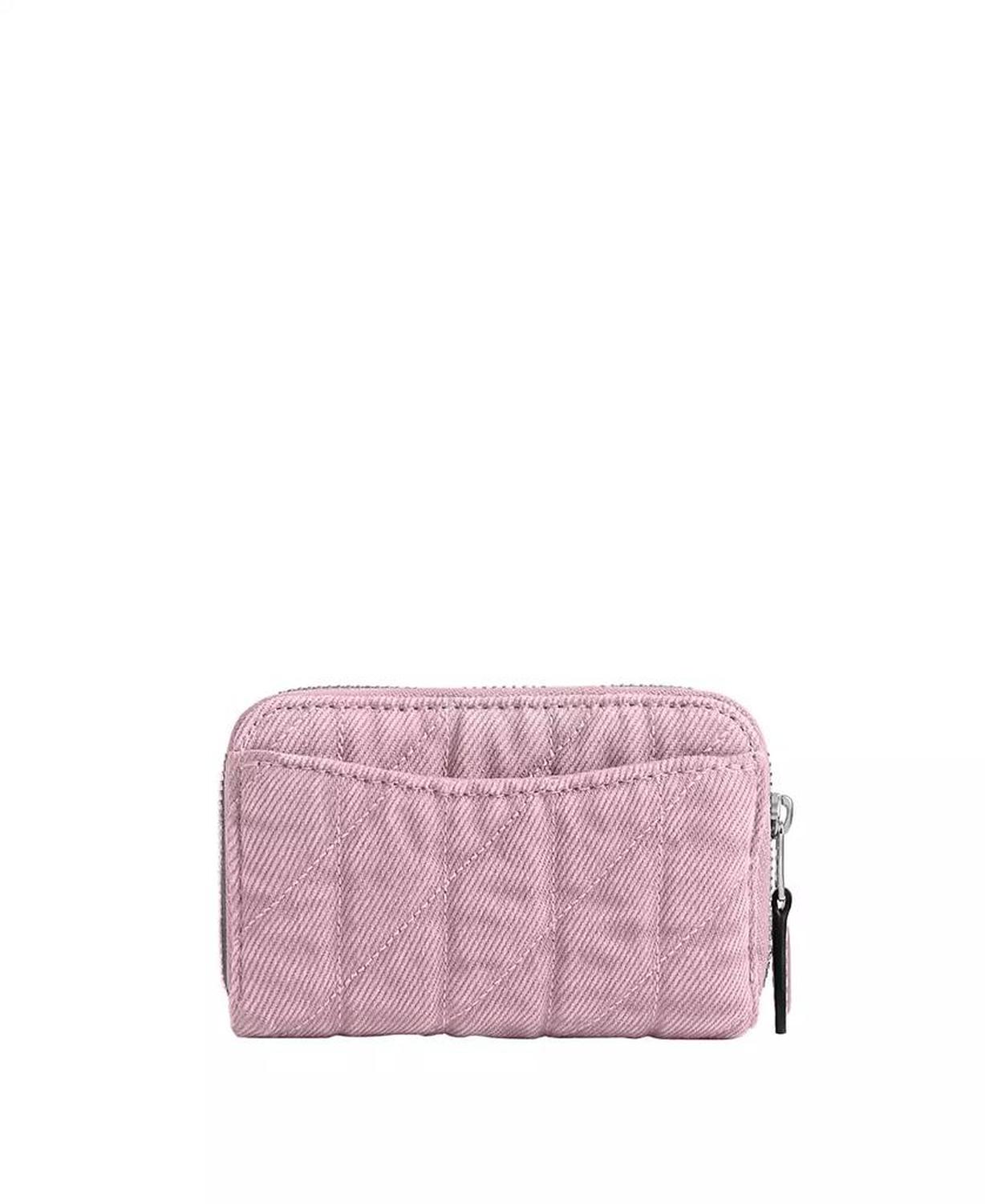 Denim Essential Zip Around Card Case Wallet