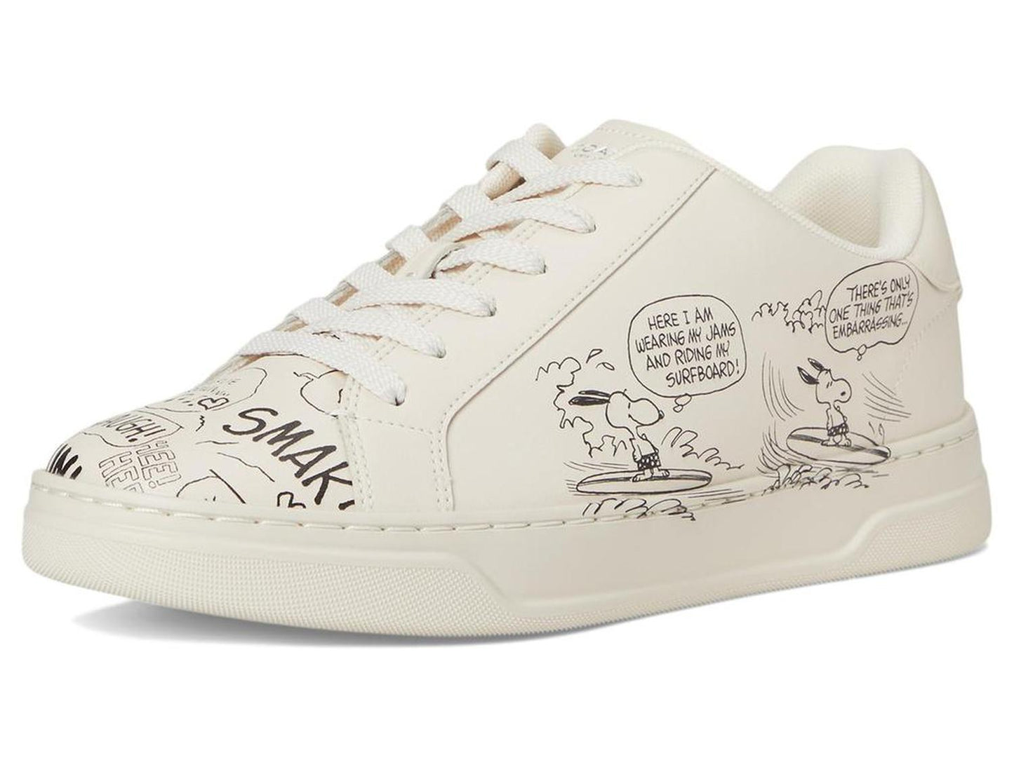 Peanuts Comic High Line Leather Sneakers