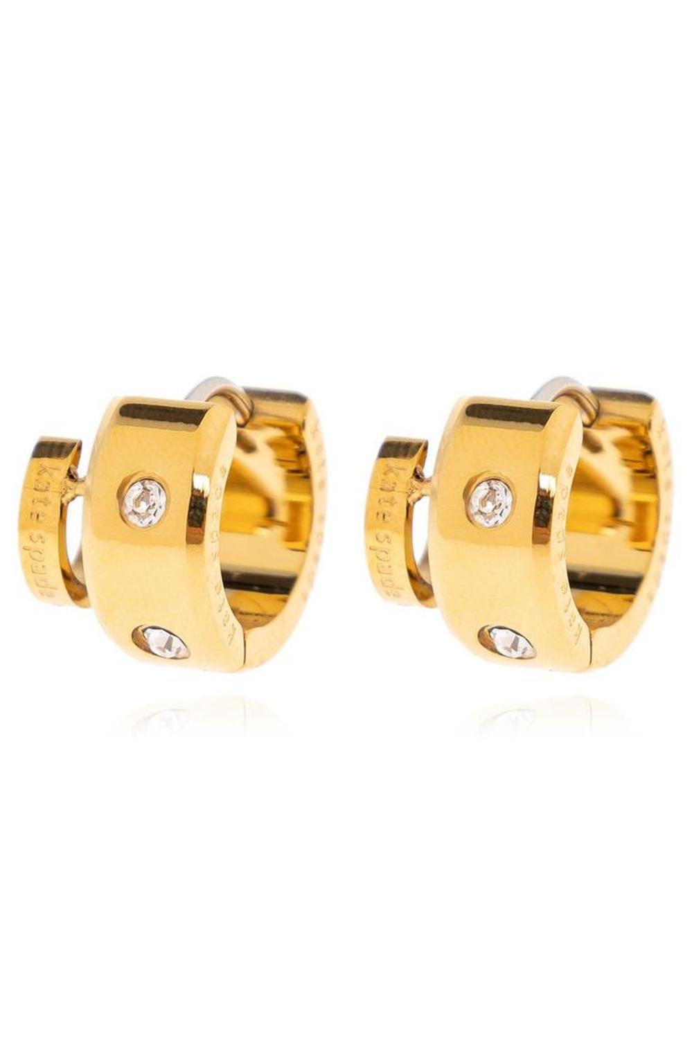 Kate Spade Set In Stone Double Huggies Earrings