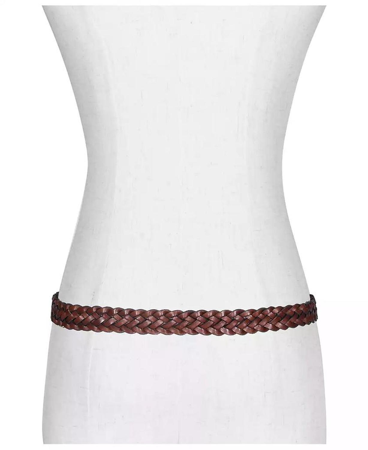 Micheal Kors Women's Braided Leather Belt