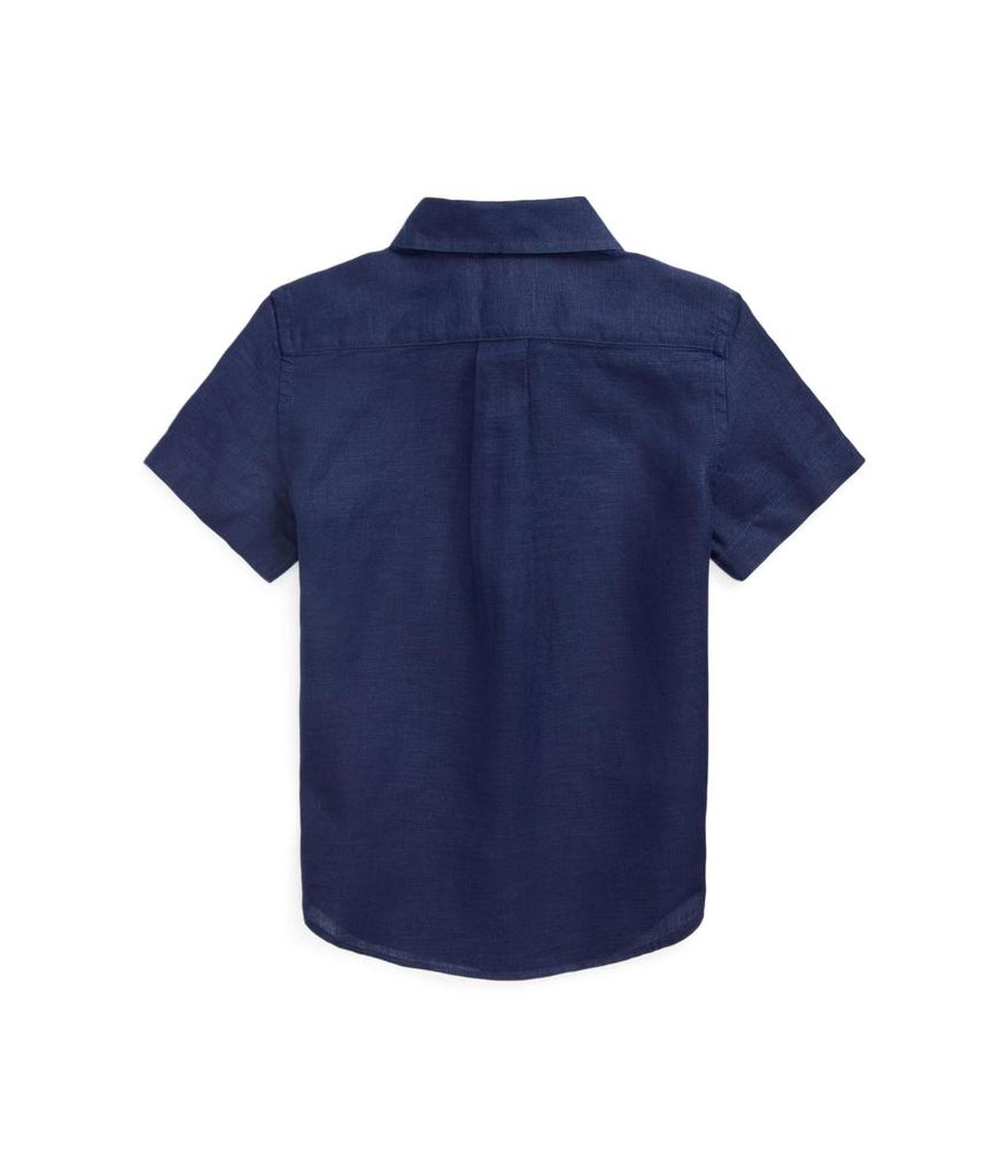 Linen Short Sleeve Shirt (Toddler/Little Kid)