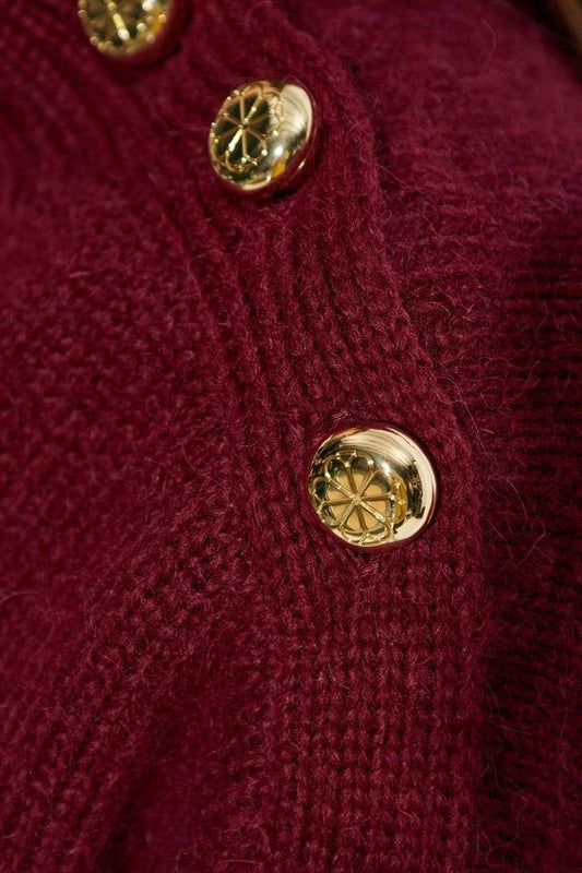 Kate Spade Turtleneck Button Embellished Jumper