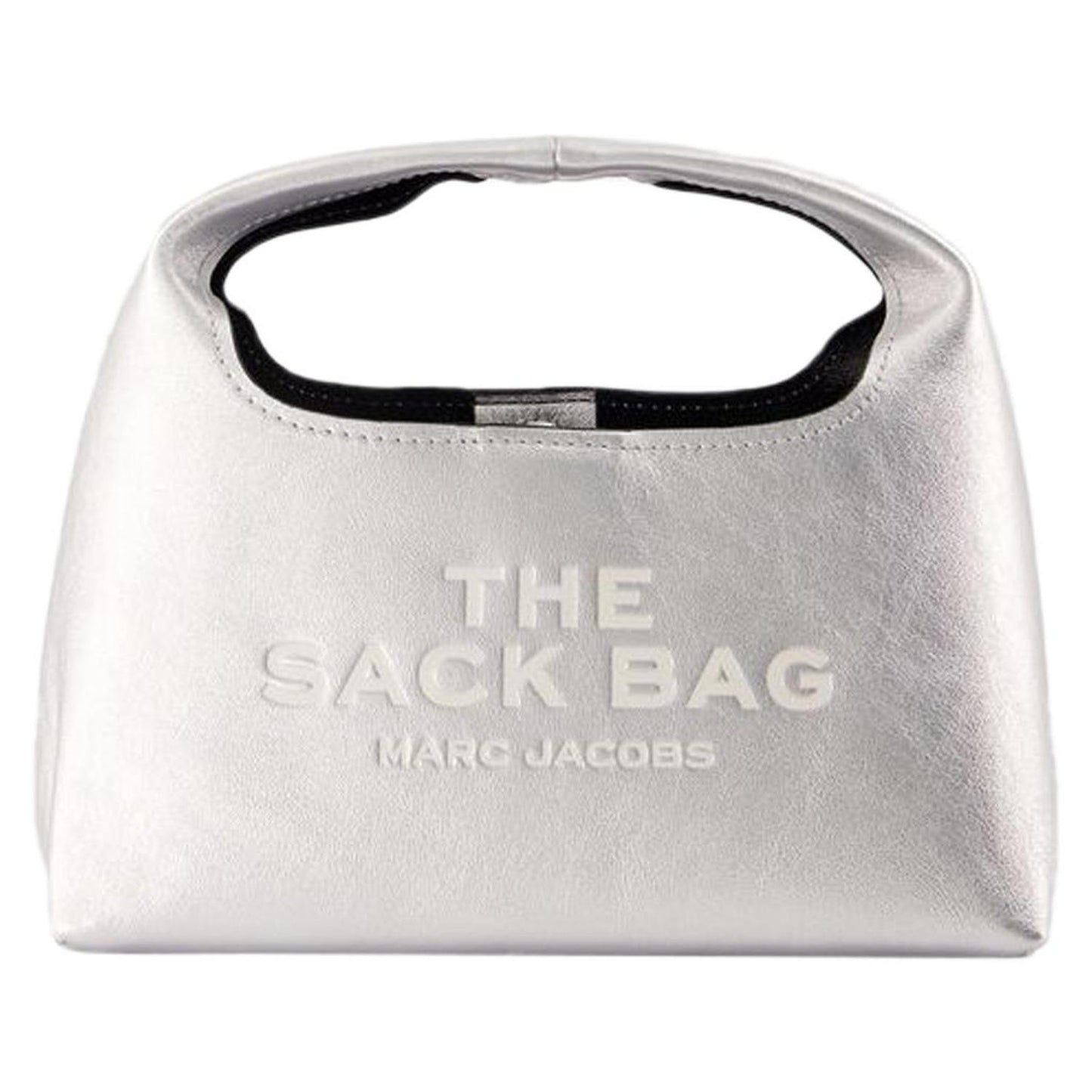 The Mini Sack Purse - - Leather - Silver