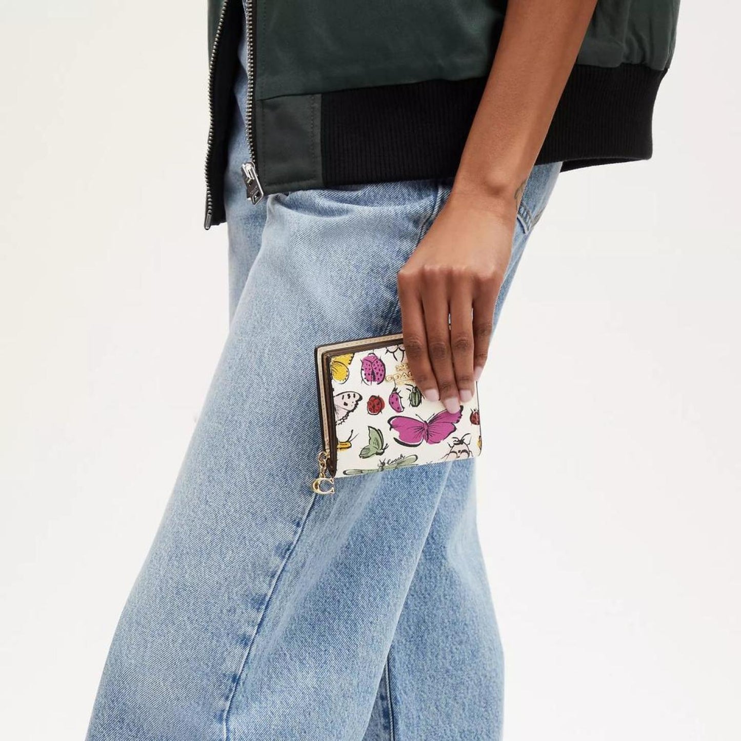 Coach Outlet Snap Wallet With Creature Print