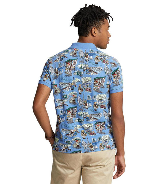 Classic Fit Polo Bear Mesh Polo Shirt