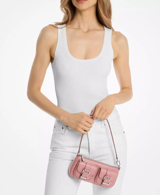 Zoe Small Leather Convertible Shoulder Bag