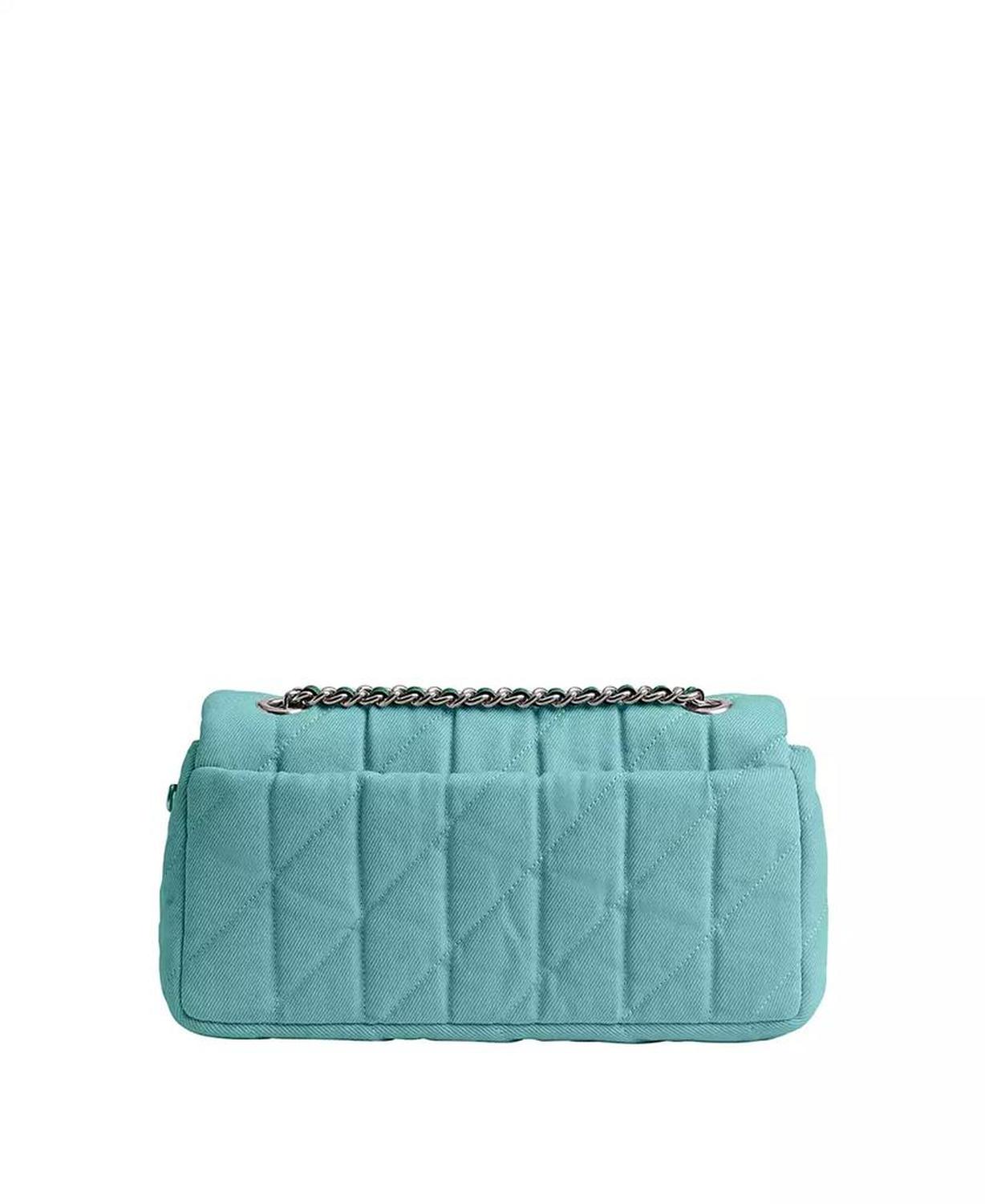Tabby 26 Denim Quilting Mini Crossbody Bag