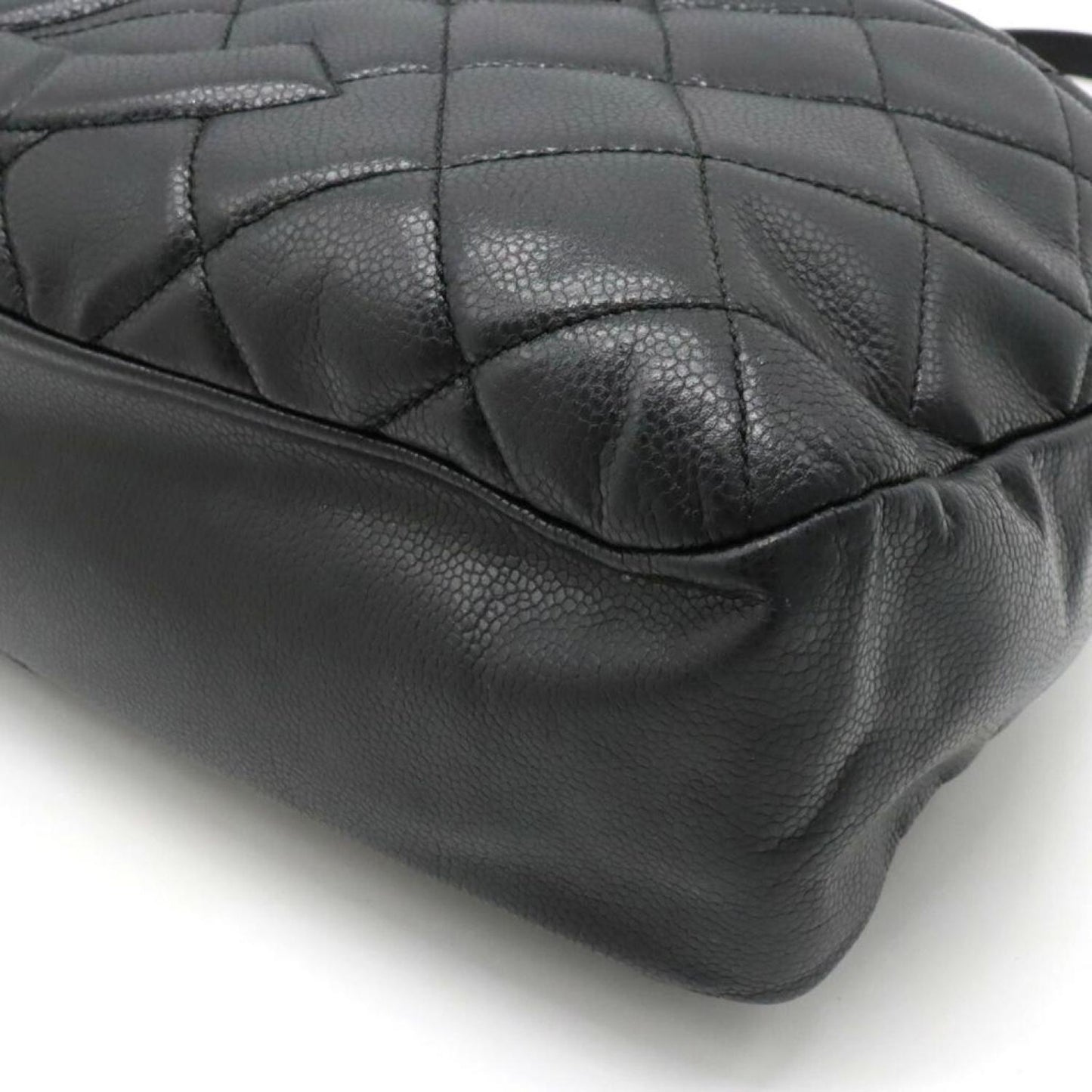 Chanel Logo Cc Leather Shoulder Bag (Pre-Owned)