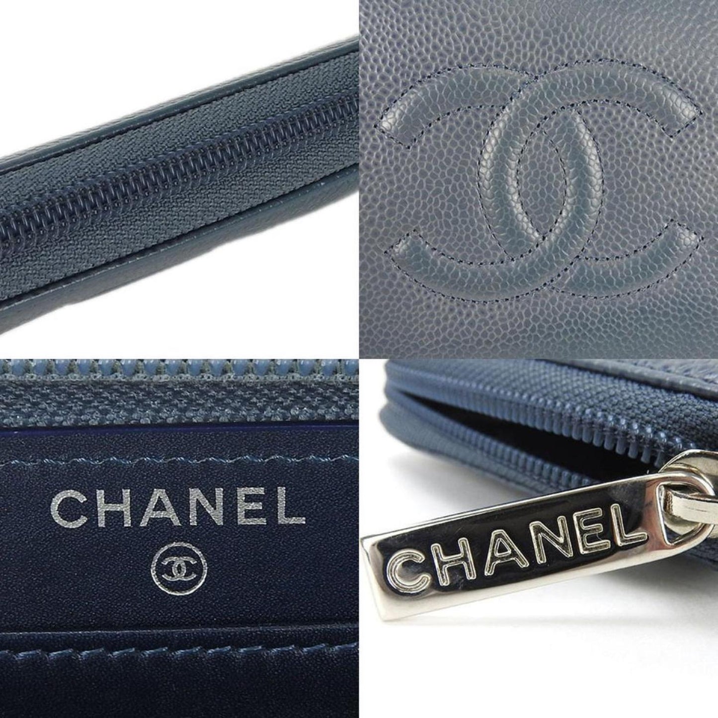 Chanel Portefeuille Zippé Leather Wallet (Pre-Owned)