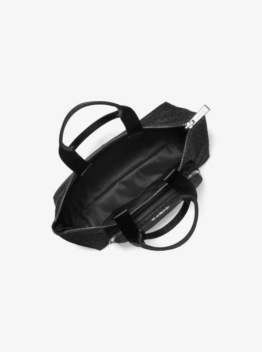 Tanner Small Printed Signature Logo Reversible Packable Tote Bag