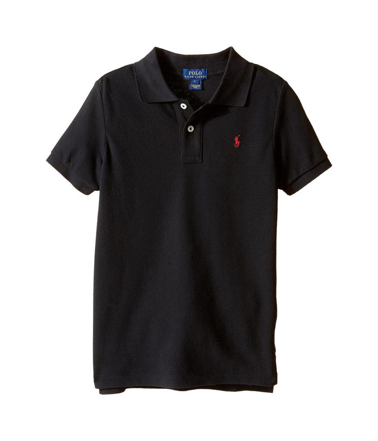 Cotton Mesh Polo Shirt (Little Kids)