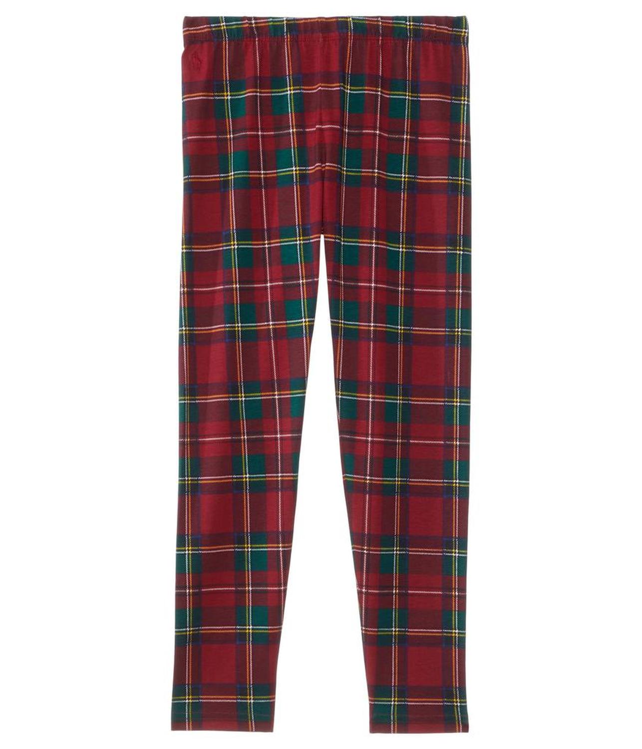 Plaid Stretch Jersey Leggings (Toddler/Little Kid)