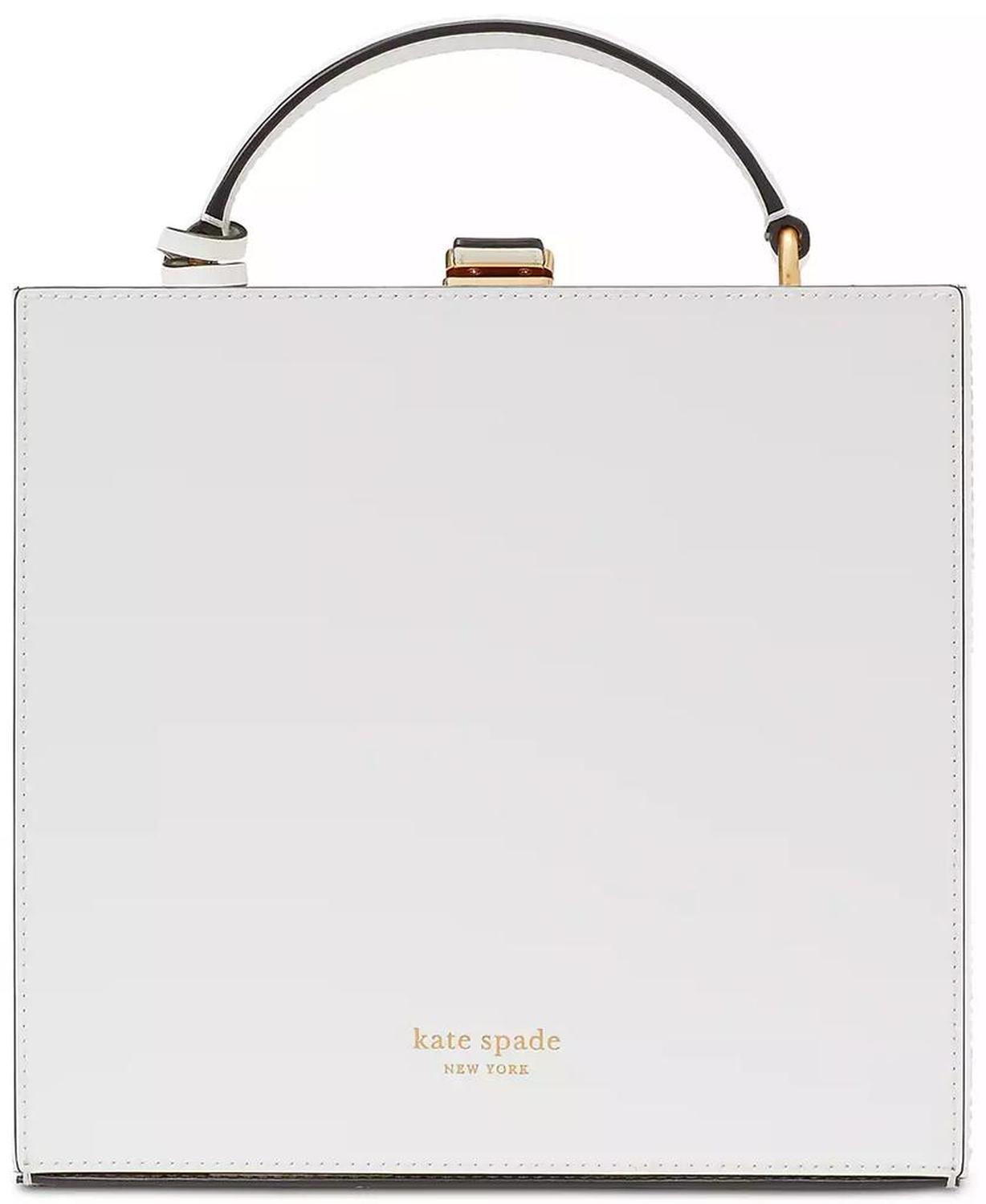 Slice Printed Spazzolato Leather Mini Pizza Box Bag