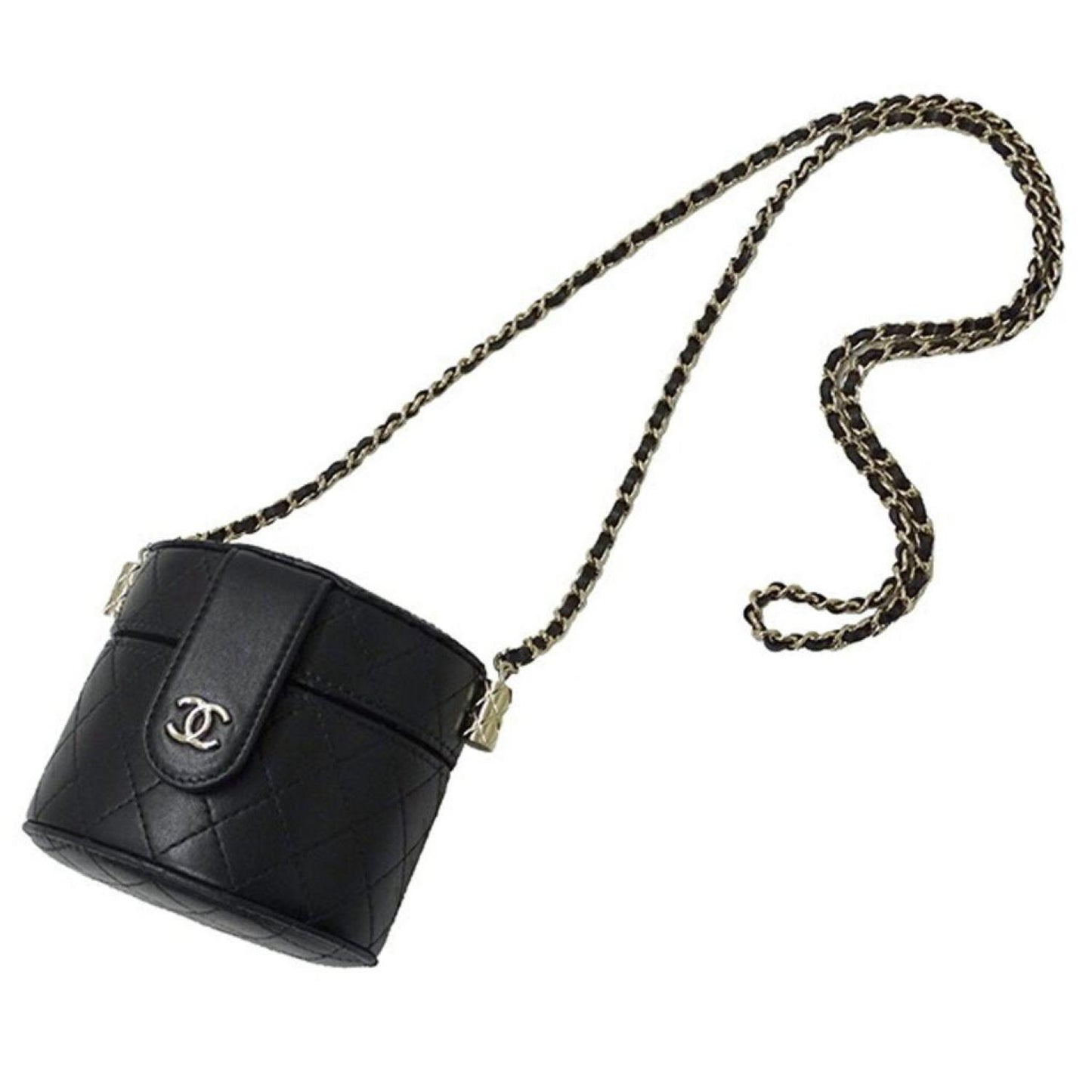 Chanel Vanity Suede Clutch Bag (Pre-Owned)