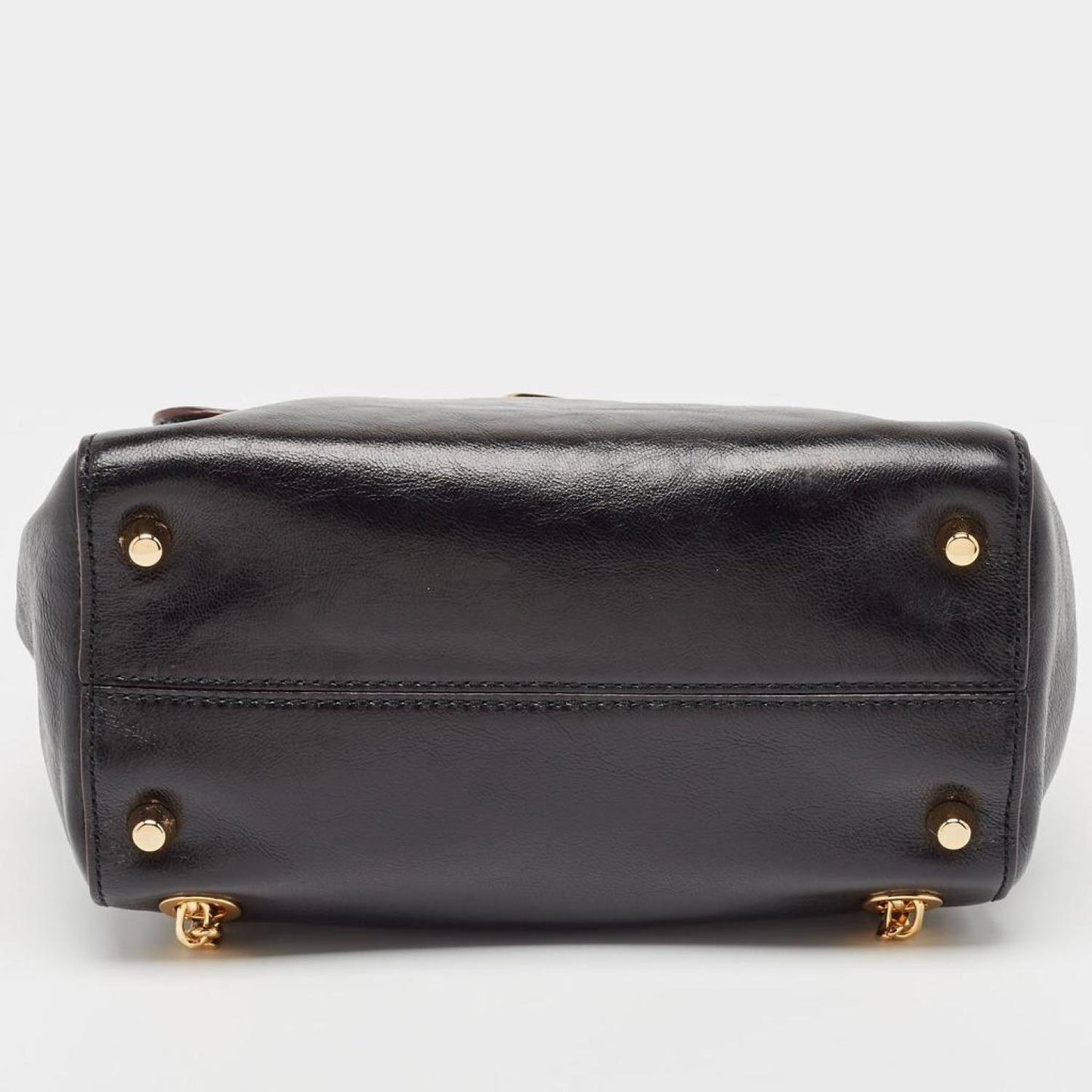 Marc Jacobs Glossy Leather Chain Strap Backpack