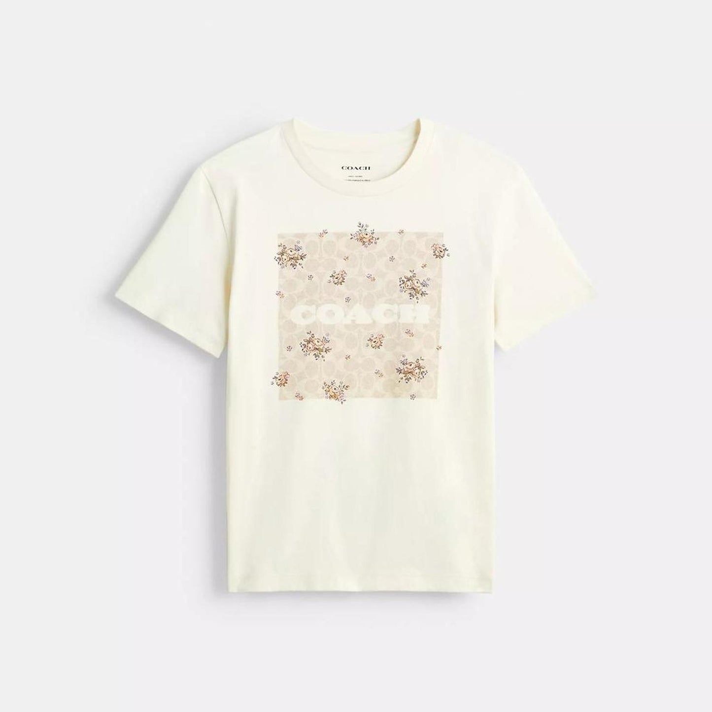 Spring Blossom Signature Square Classic T Shirt In Organic Cotton