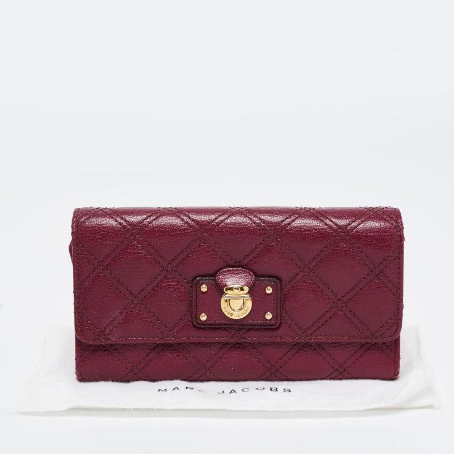 Marc Jacobs Quilted Leather Eugenie Continental Flap Wallet
