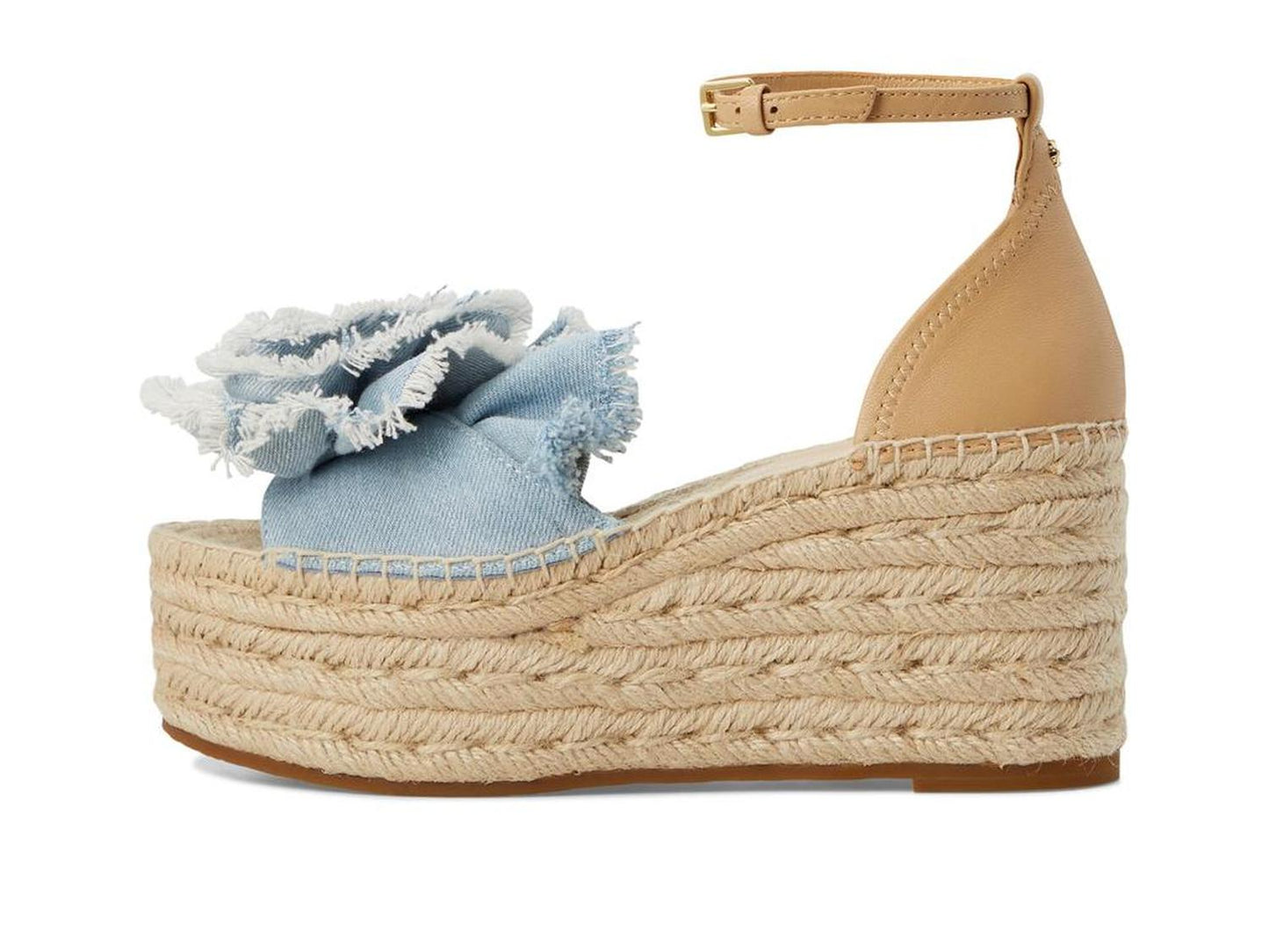 Flourish Denim Espadrille Wedge Sandal