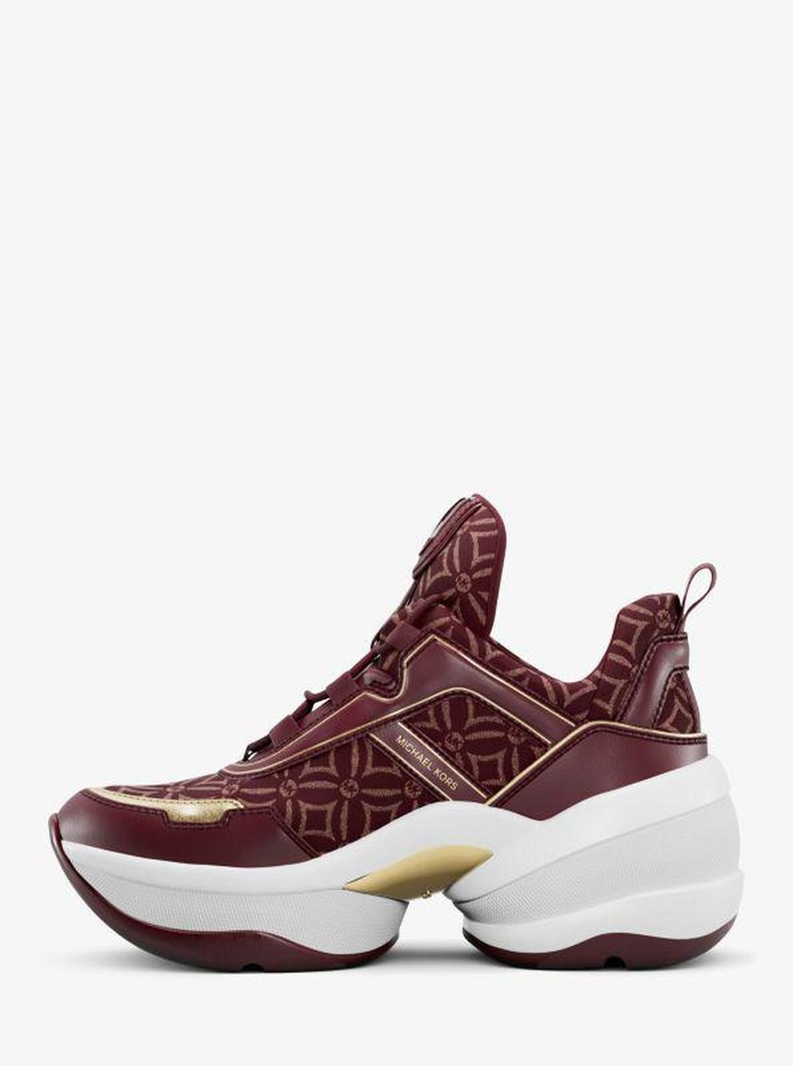 Olympia Metallic Logo Jacquard Trainer
