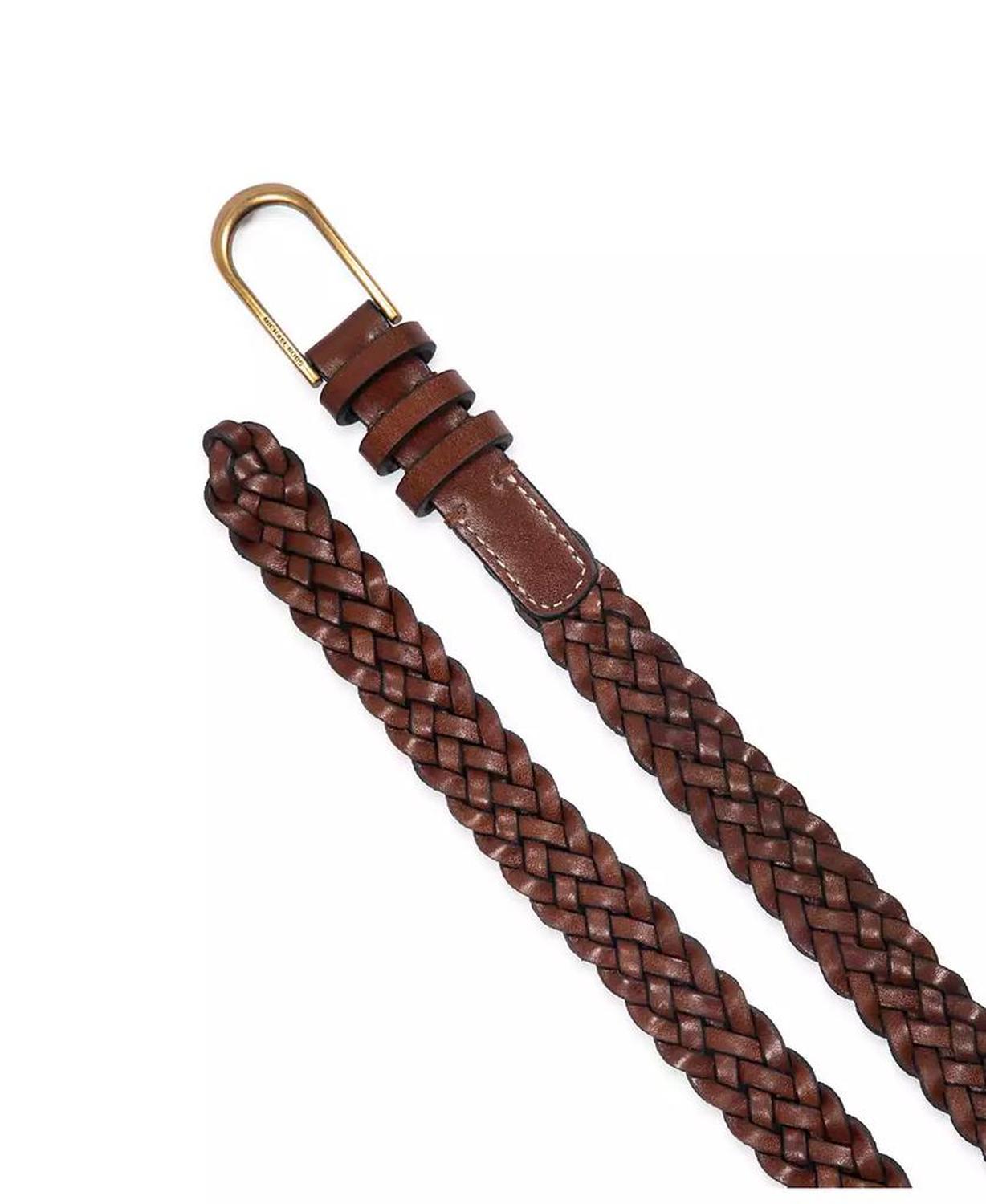 Micheal Kors Women's Braided Leather Belt