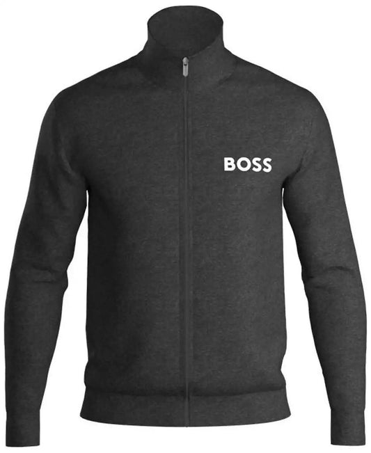 Hugo Men's Ease Logo-Print Full-Zip Terry Jacket
